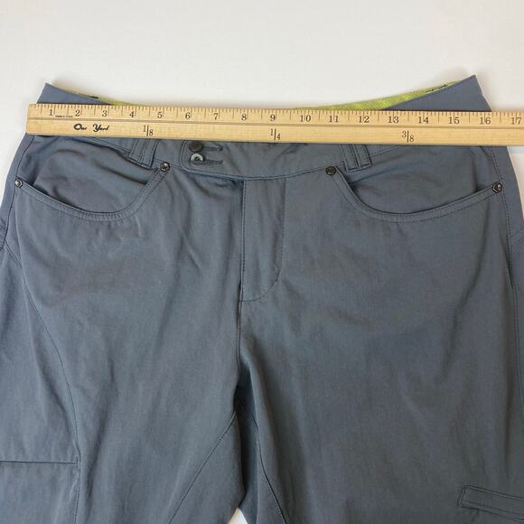 Mountain Hardware Womens 8 Regular Fit Lightweight Multi-Pocket Grey Tech Pants - Picture 9 of 9